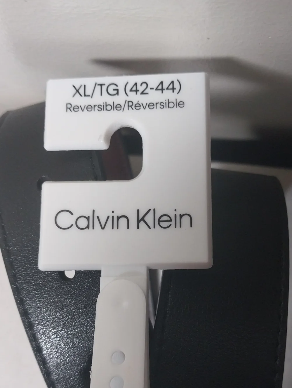 Calvin Klein Reversible Leather Belt, Black to Brown Size XL 42-44